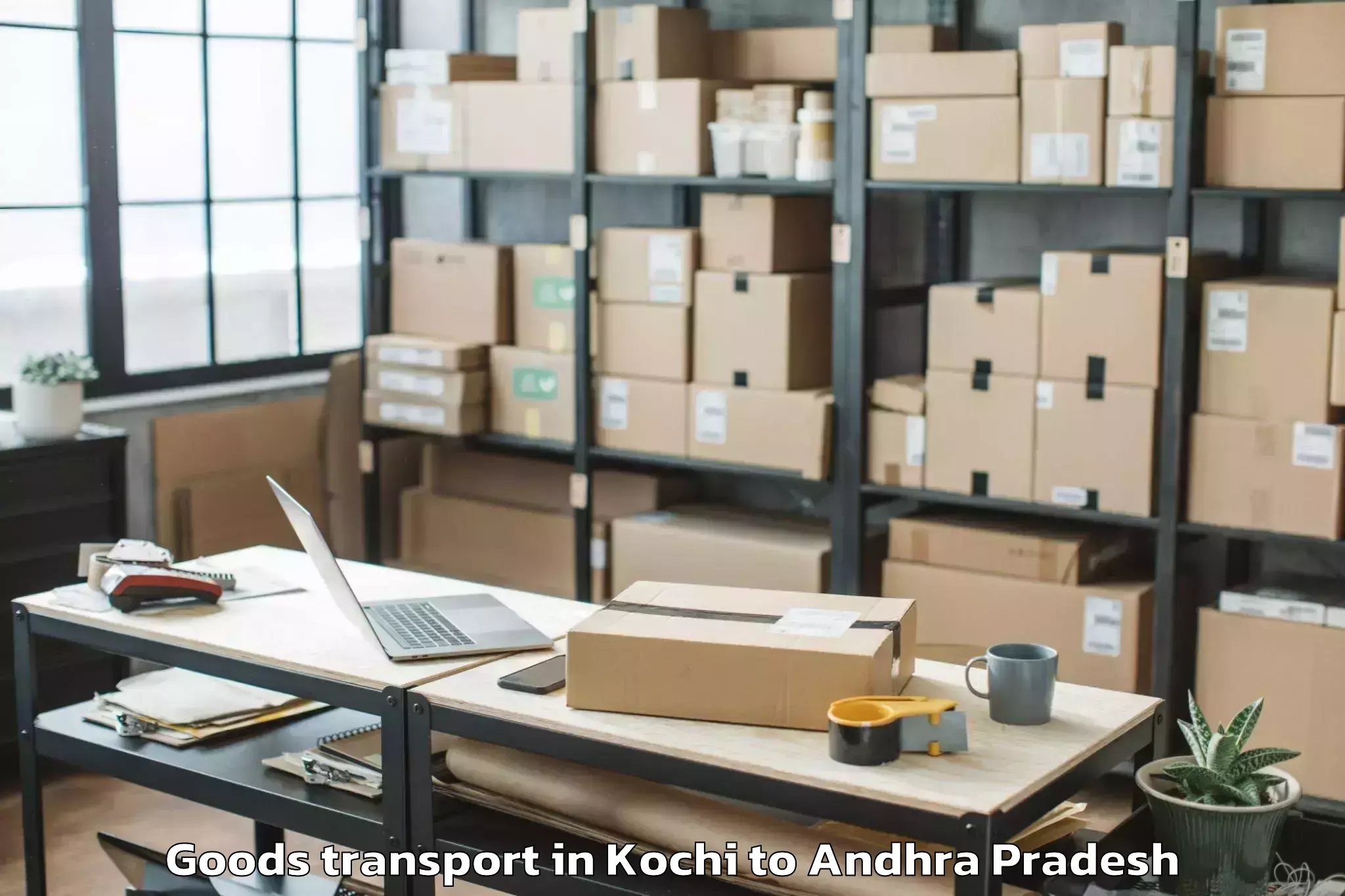 Trusted Kochi to Tadikonda Goods Transport